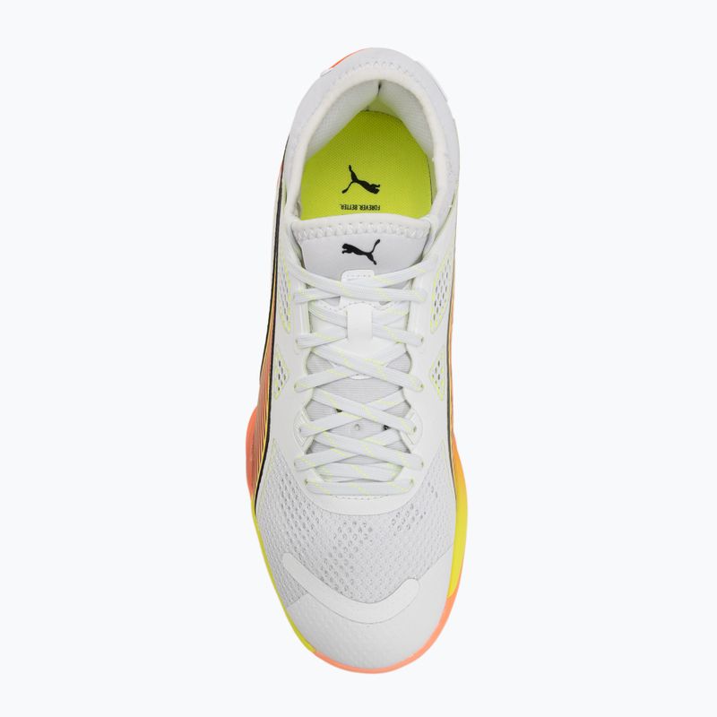 Încălțăminte de handbal PUMA Eliminate Nitro SQD 4 Game On puma white/glowing red/ultra blue 5