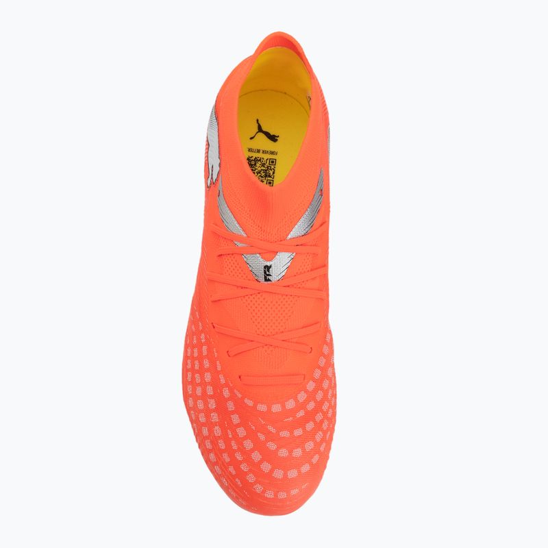 Încălțăminte de fotbal PUMA Future 9 Fusion FG/AG glowing red/puma white/puma black/puma silver 5