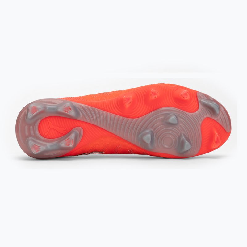Încălțăminte de fotbal PUMA Future 9 Match Fusion FG/AG glowing red/puma white/puma black/puma silver 4