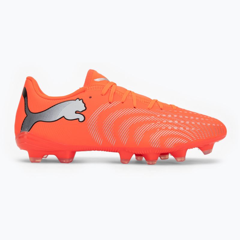 Încălțăminte de fotbal PUMA Future 9 Play FG/AG glowing red/puma white/puma black/puma silver 2