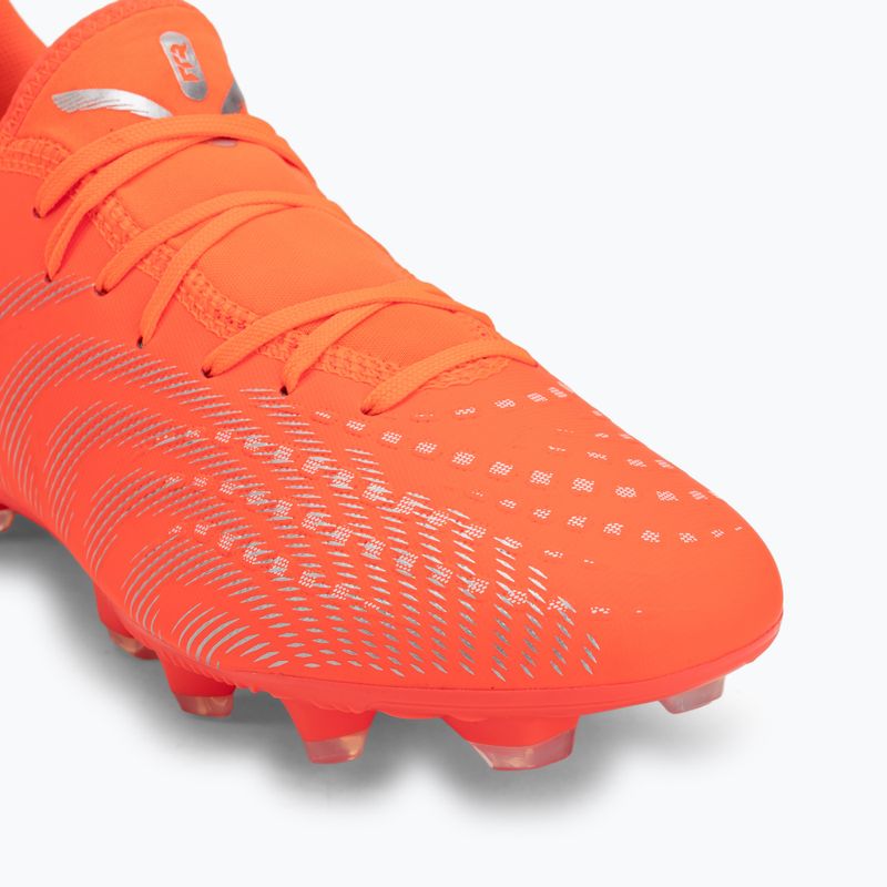 Încălțăminte de fotbal PUMA Future 9 Play FG/AG glowing red/puma white/puma black/puma silver 7