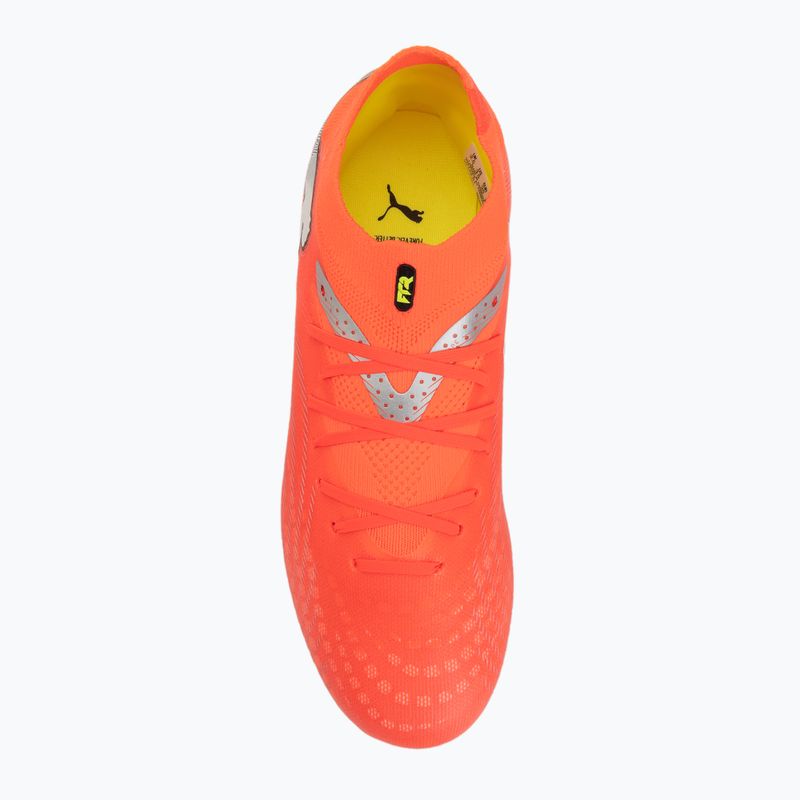 Încălțăminte de fotbal pentru copii PUMA Future 9 Pro FG/AG Jr glowing red/puma white/puma black/puma silver 5