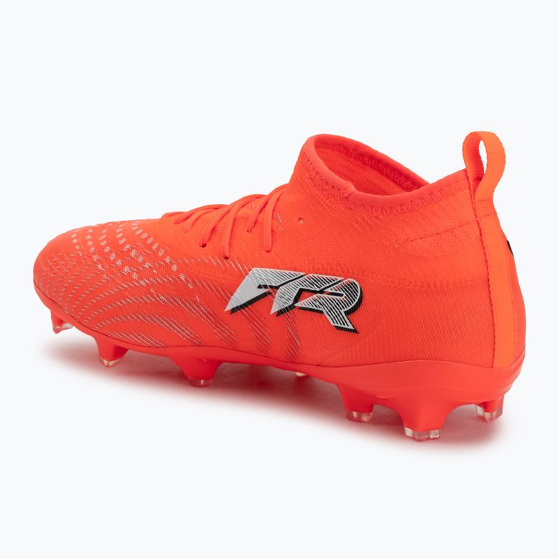 Încălțăminte de fotbal pentru copii PUMA Future 9 Match FG/AG Jr glowing red/puma white/puma black/puma silver 3