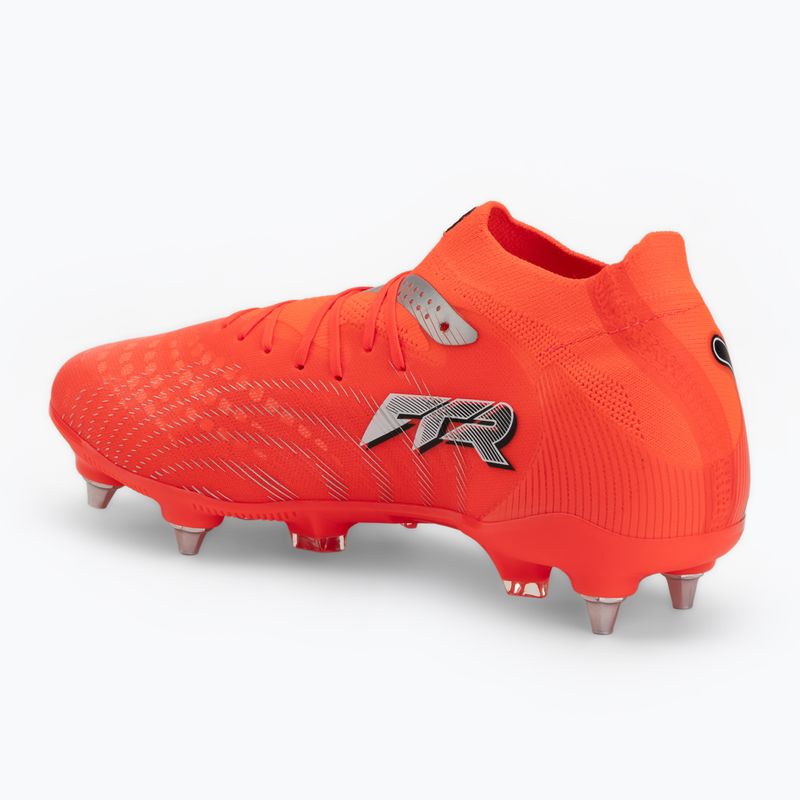 Încălțăminte de fotbal pentru bărbați PUMA Future 9 Pro MxSG glowing red/puma white/puma black/puma silver 3