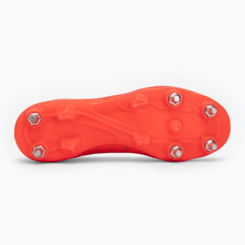 Încălțăminte de fotbal pentru bărbați PUMA Future 9 Pro MxSG glowing red/puma white/puma black/puma silver 4