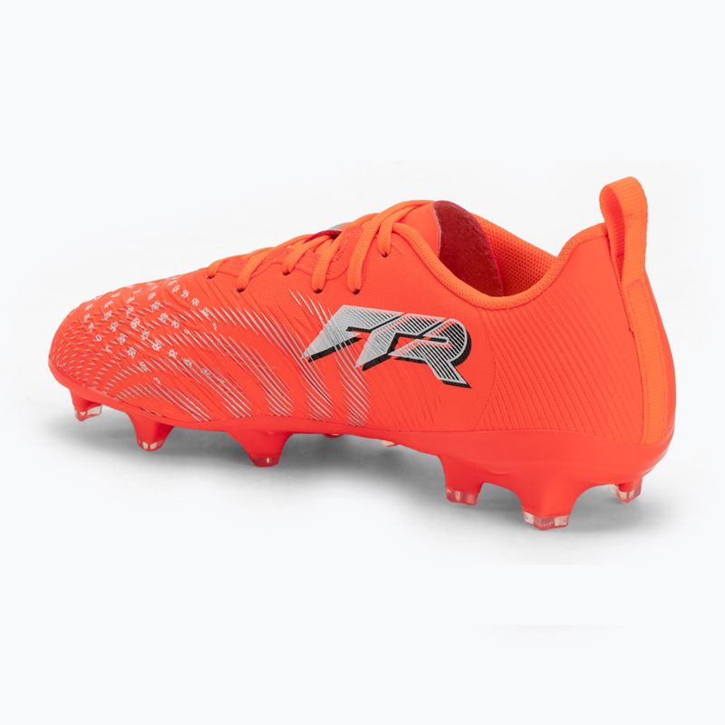 Încălțăminte de fotbal pentru copii PUMA Future 9 Play FG/AG Jr glowing red/puma white/puma black/puma silver 3