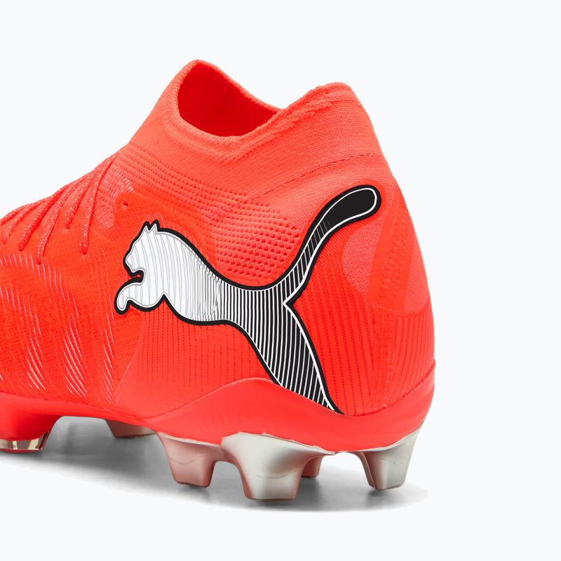 Încălțăminte de fotbal PUMA Future 9 Ultimate FG glowing red/puma white/puma black/puma silver 8