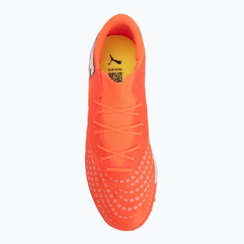 Încălțăminte de fotbal PUMA Future 9 Match Fusion FG/AG glowing red/puma white/puma black/puma silver 5