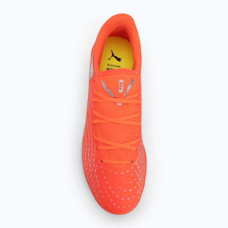 Încălțăminte de fotbal PUMA Future 9 Play TT glowing red/puma white/puma black/puma silver 5