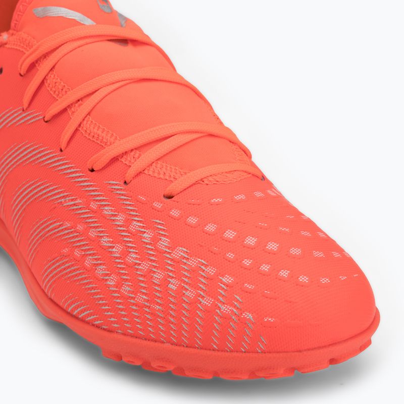 Încălțăminte de fotbal PUMA Future 9 Play TT glowing red/puma white/puma black/puma silver 7