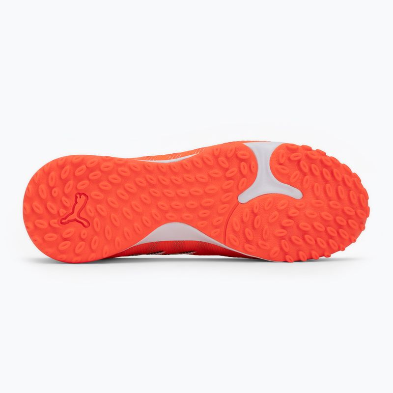 Încălțăminte de fotbal PUMA Future 9 Match TT + Mid Jr glowing red/puma white/puma black/puma silver 4
