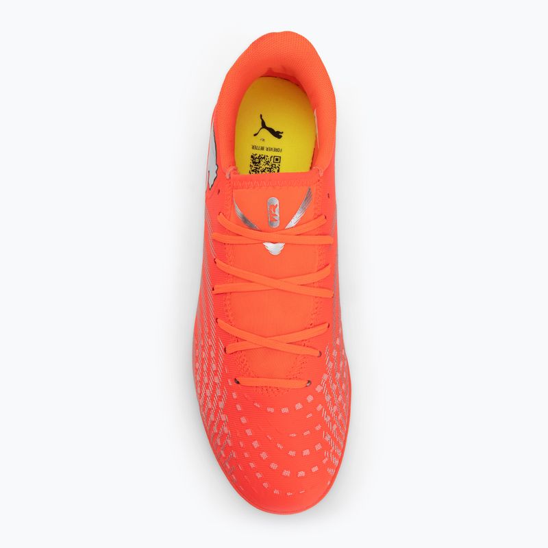 Încălțăminte de fotbal PUMA Future 9 Play IT glowing red/puma white/puma black/puma silver 5