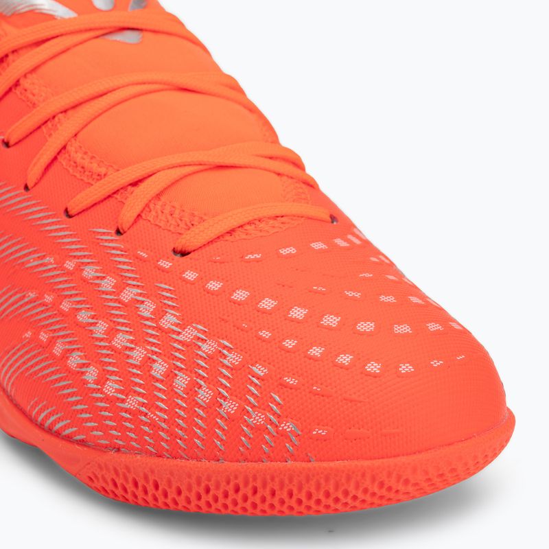 Încălțăminte de fotbal PUMA Future 9 Play IT glowing red/puma white/puma black/puma silver 7