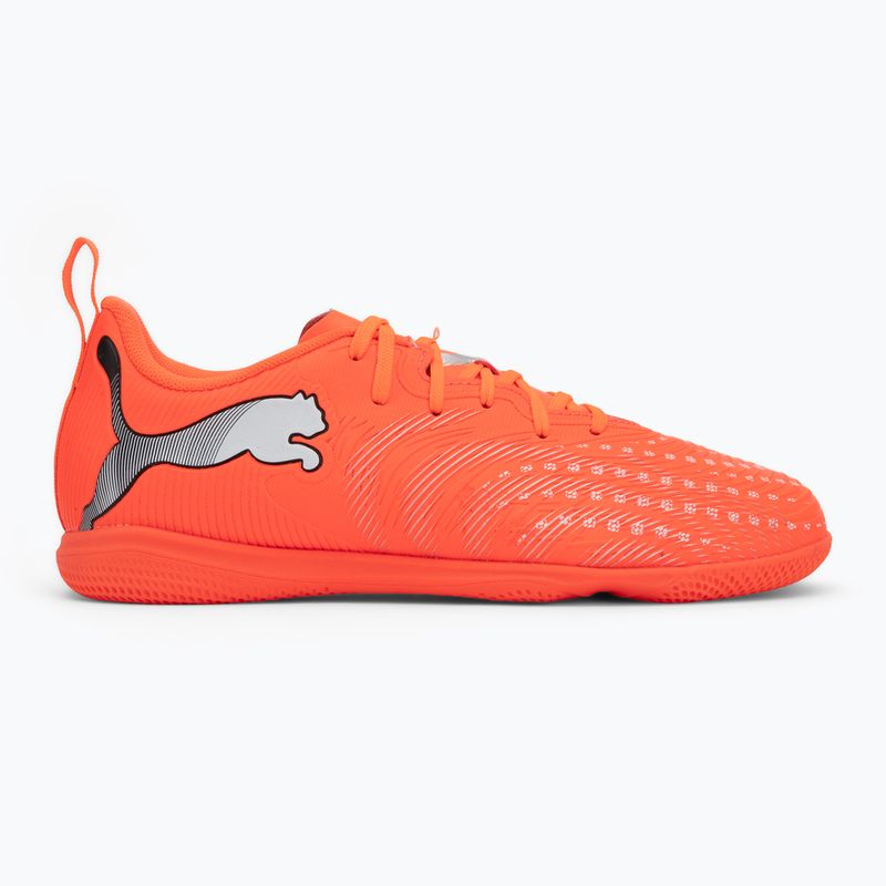 Încălțăminte de fotbal pentru copii PUMA Future 9 Play IT Jr glowing red/puma white/puma black/puma silver 2
