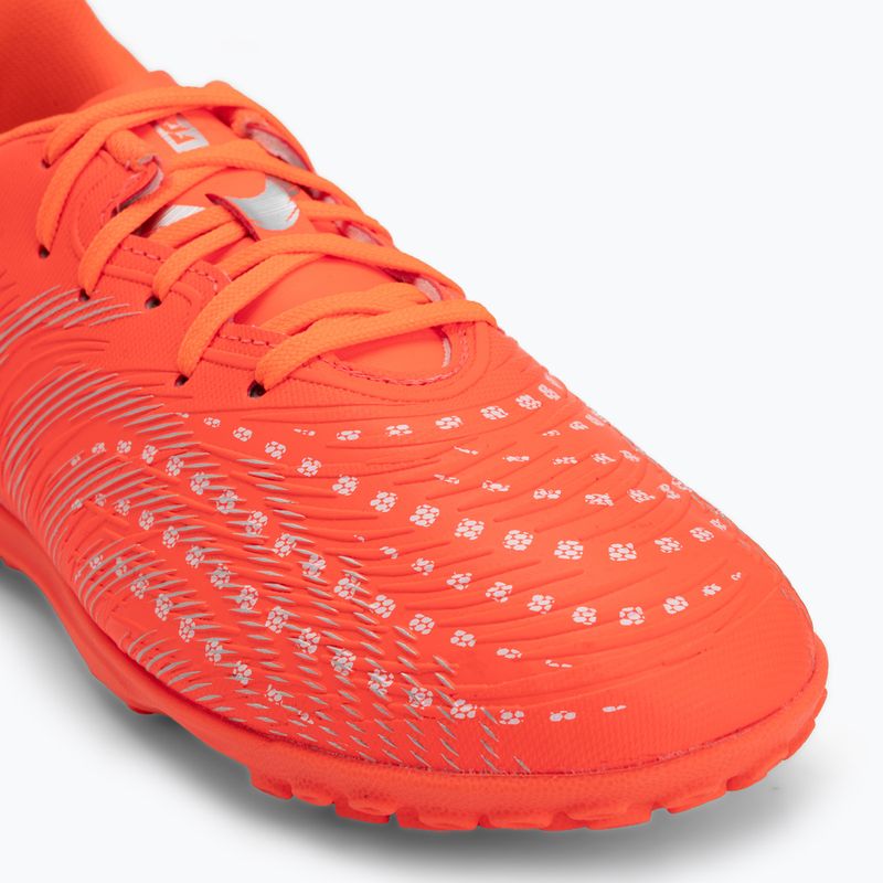 Încălțăminte de fotbal pentru copii PUMA Future 9 Play TT Jr glowing red/puma white/puma black/puma silver 7