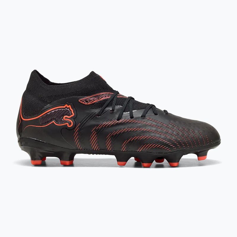 Încălțăminte de fotbal pentru copii PUMA Future 9 Pro FG/AG Jr puma black/puma white/blue jewel 8