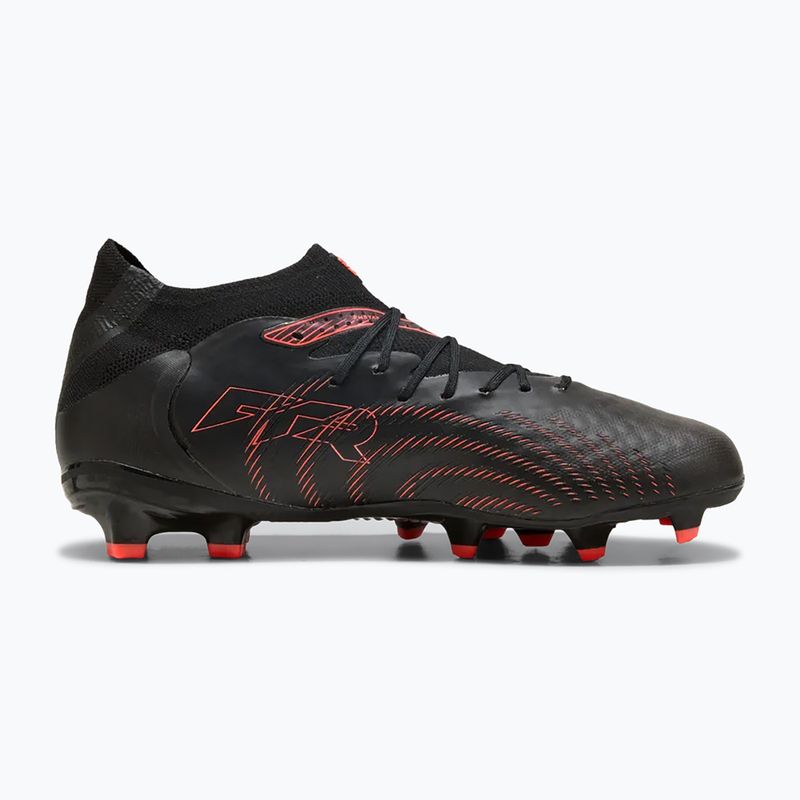 Încălțăminte de fotbal pentru copii PUMA Future 9 Pro FG/AG Jr puma black/puma white/blue jewel 9