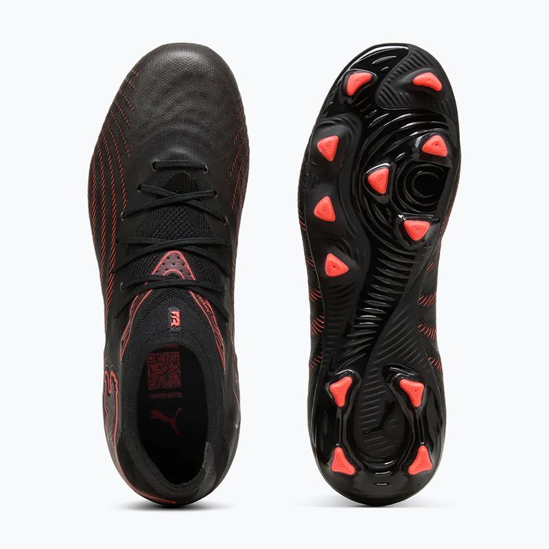 Încălțăminte de fotbal pentru copii PUMA Future 9 Pro FG/AG Jr puma black/puma white/blue jewel 11