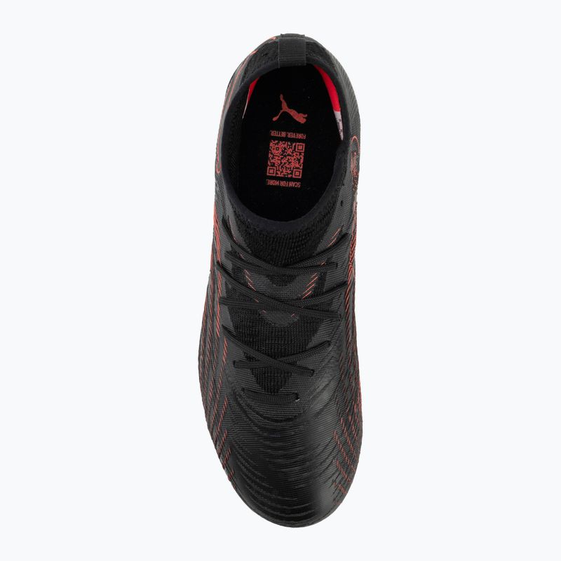 Încălțăminte de fotbal pentru copii PUMA Future 9 Match FG/AG Jr puma black/glowing red/strong grey 5