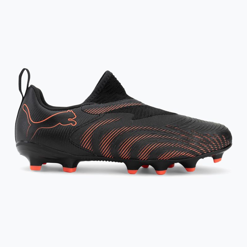 Încălțăminte de fotbal pentru copii PUMA Future 9 Match LL FG/AG Jr puma black/glowing red/strong grey 2