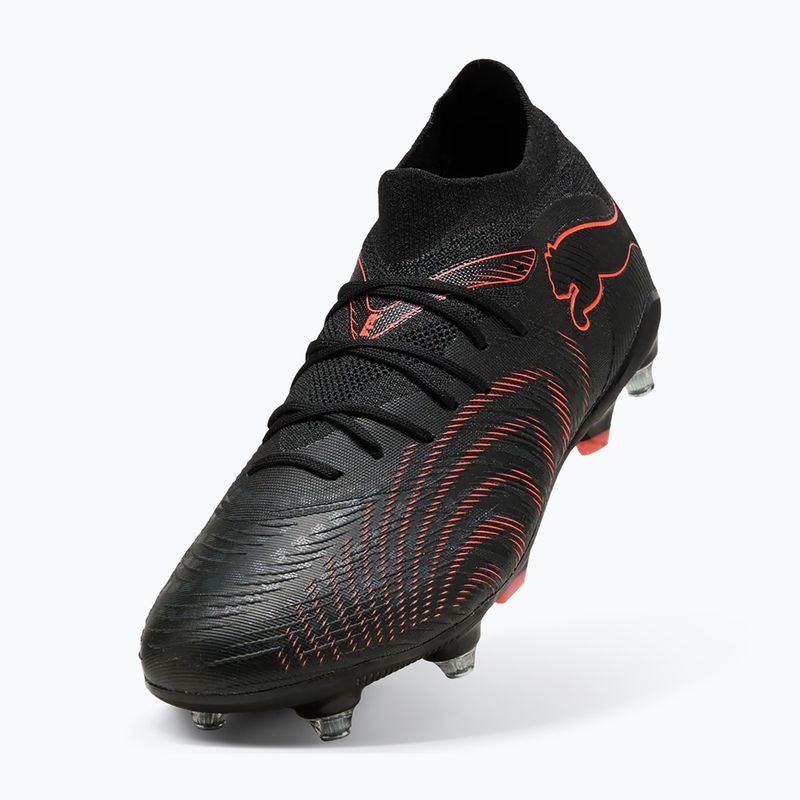 Încălțăminte de fotbal PUMA Future 9 Match MxSG puma black/glowing red/strong grey 12