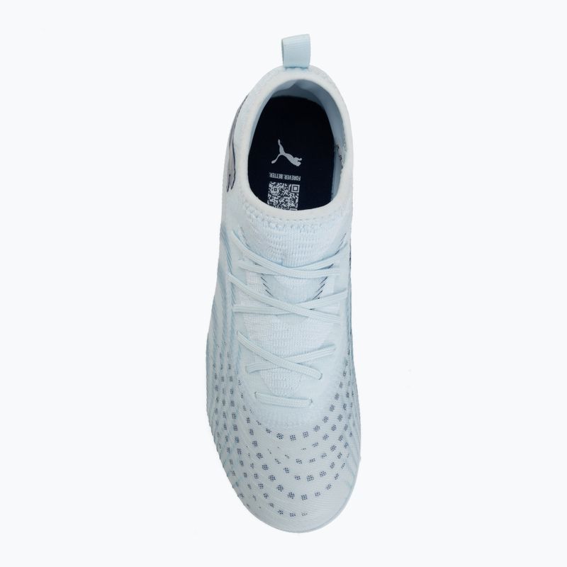 Încălțăminte de fotbal pentru copii PUMA Future 9 Match TT + Mid Jr icy blue/puma white/blue jewel 5
