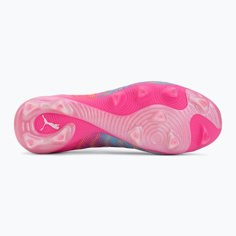 Încălțăminte de fotbal PUMA Future 9 Fusion FG/AG poison pink/sun stream/bright aqua/puma wht 4