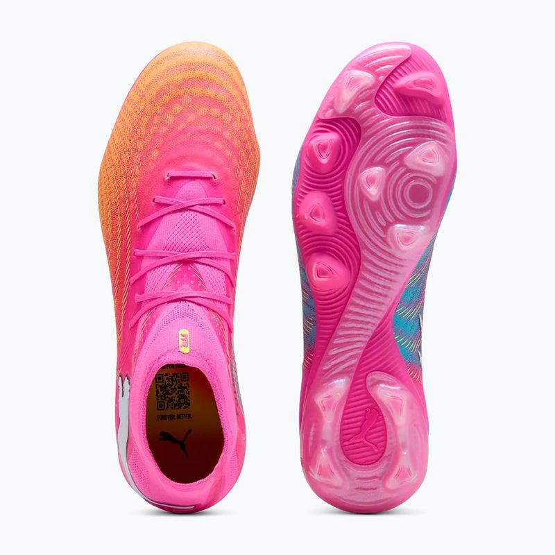 Încălțăminte de fotbal PUMA Future 9 Pro FG/AG poison pink/sun stream/bright aqua/puma white 3