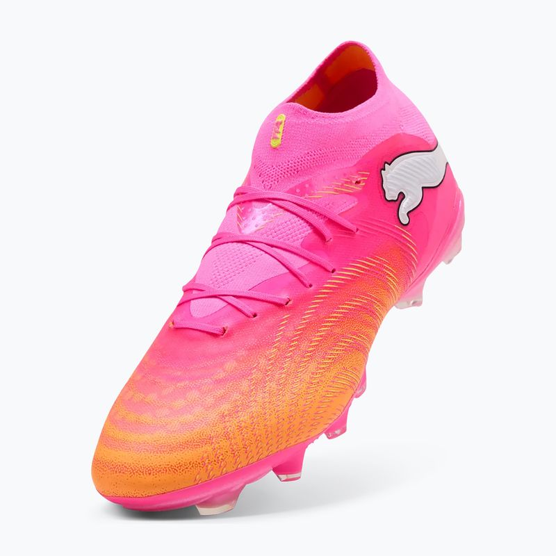 Încălțăminte de fotbal PUMA Future 9 Pro FG/AG poison pink/sun stream/bright aqua/puma white 4