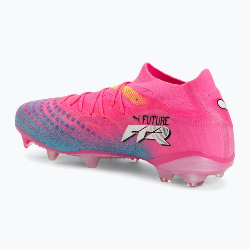 Încălțăminte de fotbal PUMA Future 9 Match FG/AG poison pink/puma white/sun stream/bright aqua/puma black 3