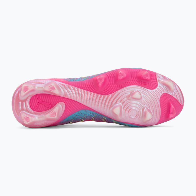 Încălțăminte de fotbal PUMA Future 9 Match FG/AG poison pink/puma white/sun stream/bright aqua/puma black 4
