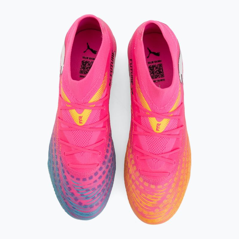 Încălțăminte de fotbal PUMA Future 9 Match FG/AG poison pink/puma white/sun stream/bright aqua/puma black 5
