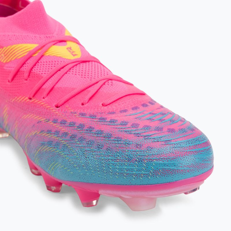 Încălțăminte de fotbal PUMA Future 9 Match FG/AG poison pink/puma white/sun stream/bright aqua/puma black 7
