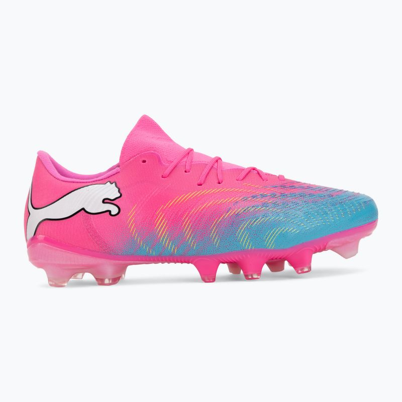 Încălțăminte de fotbal PUMA Future 9 Match Fusion FG/AG poison pink/puma white/sun stream/bright aqua/puma black 2
