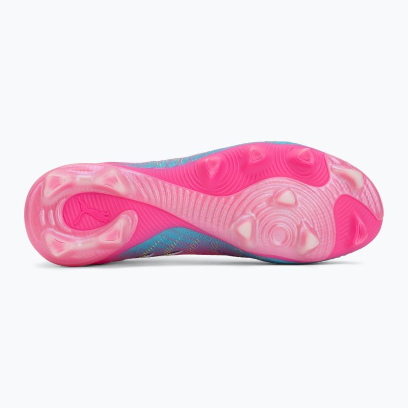 Încălțăminte de fotbal PUMA Future 9 Match Fusion FG/AG poison pink/puma white/sun stream/bright aqua/puma black 4