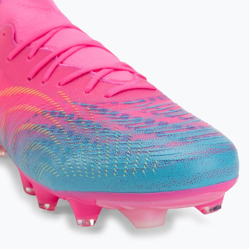 Încălțăminte de fotbal PUMA Future 9 Match Fusion FG/AG poison pink/puma white/sun stream/bright aqua/puma black 7