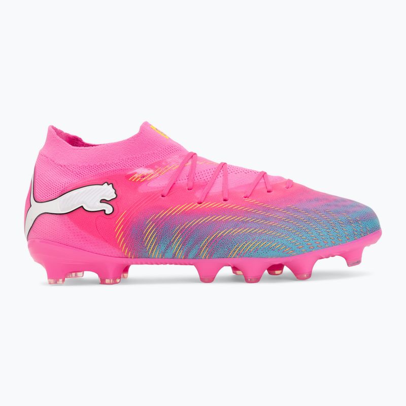 Încălțăminte de fotbal pentru copii PUMA Future 9 Pro FG/AG Jr poison pink/puma wht/sun stream/bright aqua/puma blk 2