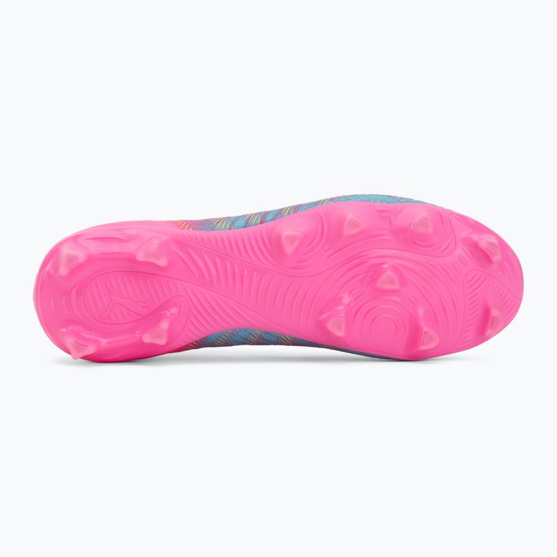 Încălțăminte de fotbal pentru copii PUMA Future 9 Pro FG/AG Jr poison pink/puma wht/sun stream/bright aqua/puma blk 4