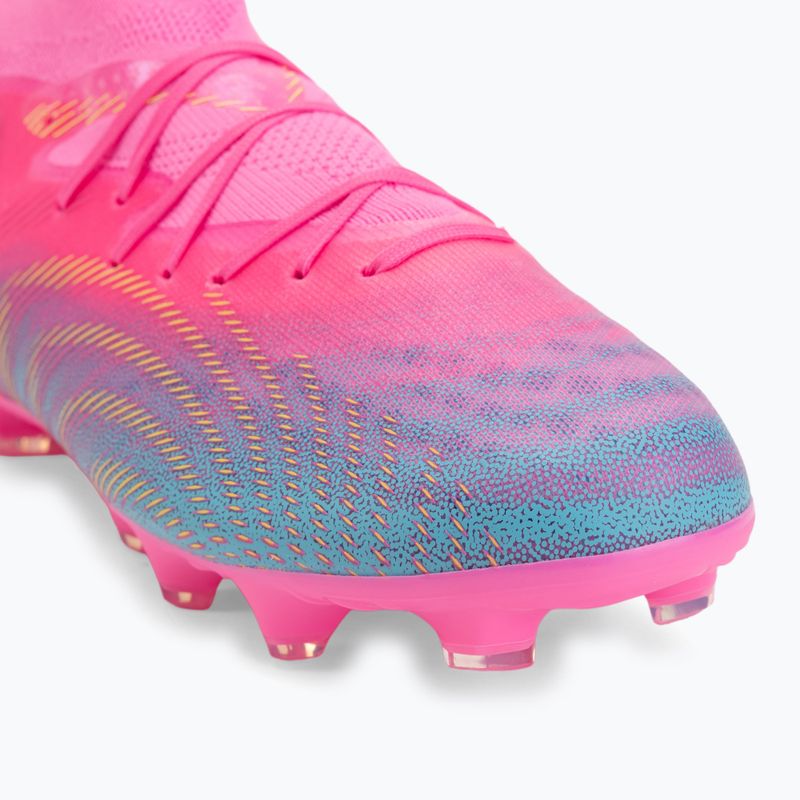 Încălțăminte de fotbal pentru copii PUMA Future 9 Pro FG/AG Jr poison pink/puma wht/sun stream/bright aqua/puma blk 7