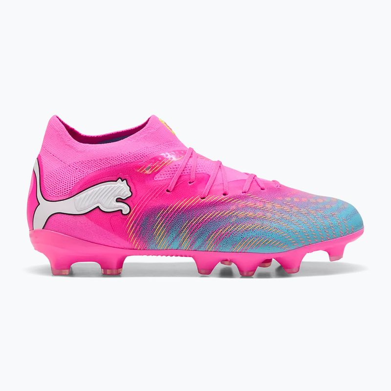 Încălțăminte de fotbal pentru copii PUMA Future 9 Pro FG/AG Jr poison pink/puma wht/sun stream/bright aqua/puma blk 3