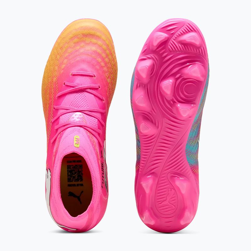 Încălțăminte de fotbal pentru copii PUMA Future 9 Pro FG/AG Jr poison pink/puma wht/sun stream/bright aqua/puma blk 5
