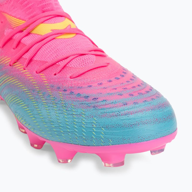 Încălțăminte de fotbal pentru copii PUMA Future 9 Match FG/AG Jr poison pink/puma white/sun stream/bright aqua/puma black 7