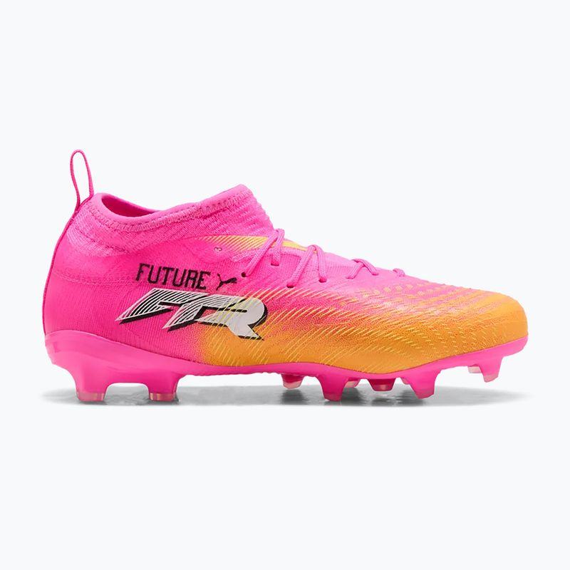 Încălțăminte de fotbal pentru copii PUMA Future 9 Match FG/AG Jr poison pink/puma white/sun stream/bright aqua/puma black 2