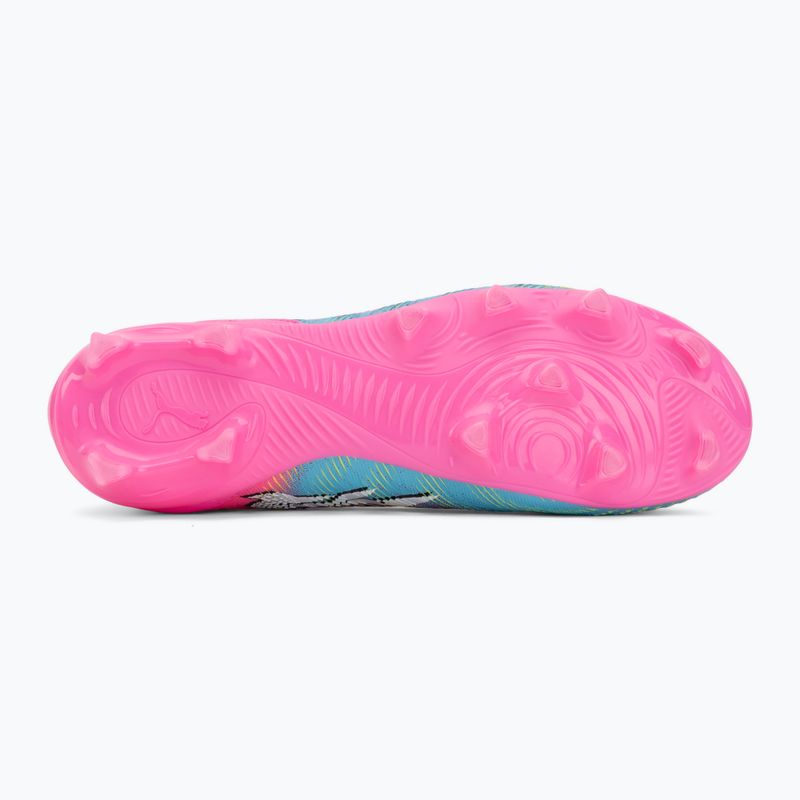 Încălțăminte de fotbal pentru copii PUMA Future 9 Match LL FG/AG Jr poison pink/puma white/sun stream/bright aqua/puma black 4
