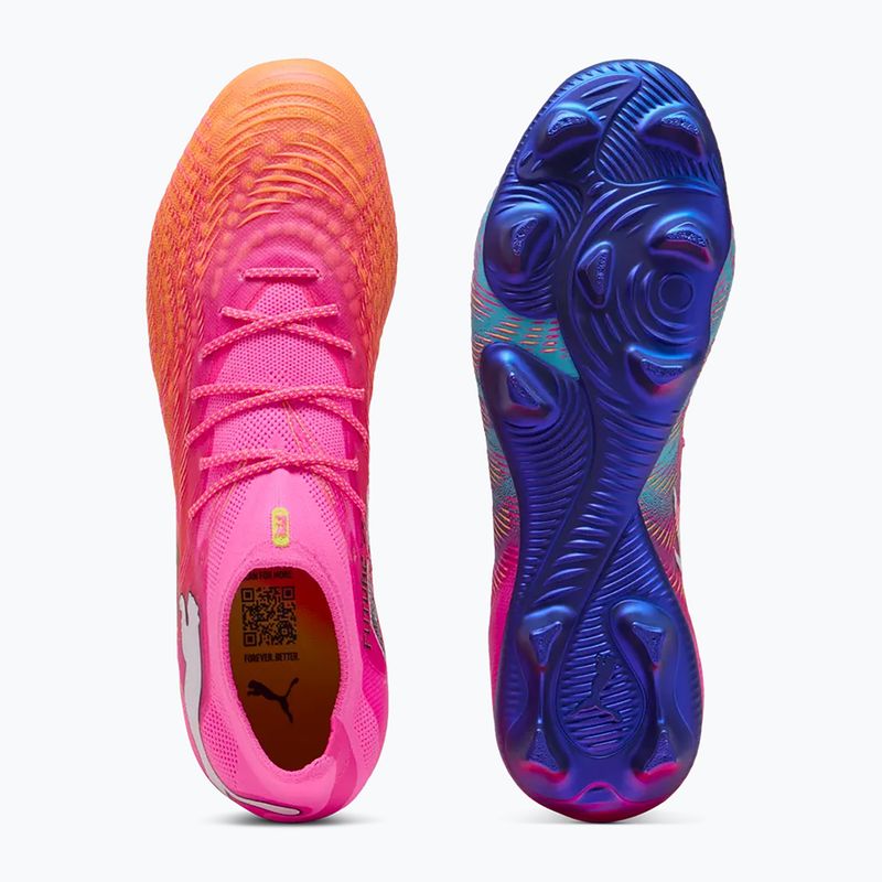 Încălțăminte de fotbal PUMA Future 9 Ultimate FG poison pink/puma wht/sun stream/bright aqua/puma blk 3