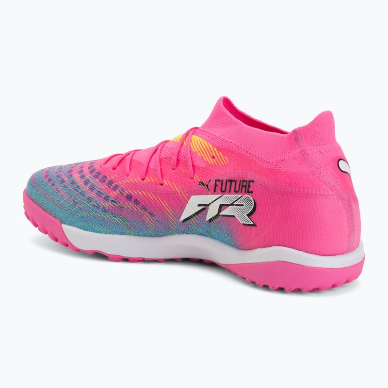 Încălțăminte de fotbal PUMA Future 9 Match TT poison pink/puma white/sun stream/bright aqua/puma black 3