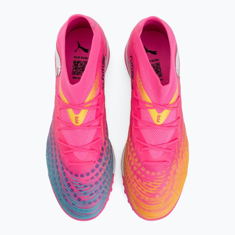 Încălțăminte de fotbal PUMA Future 9 Match TT poison pink/puma white/sun stream/bright aqua/puma black 5