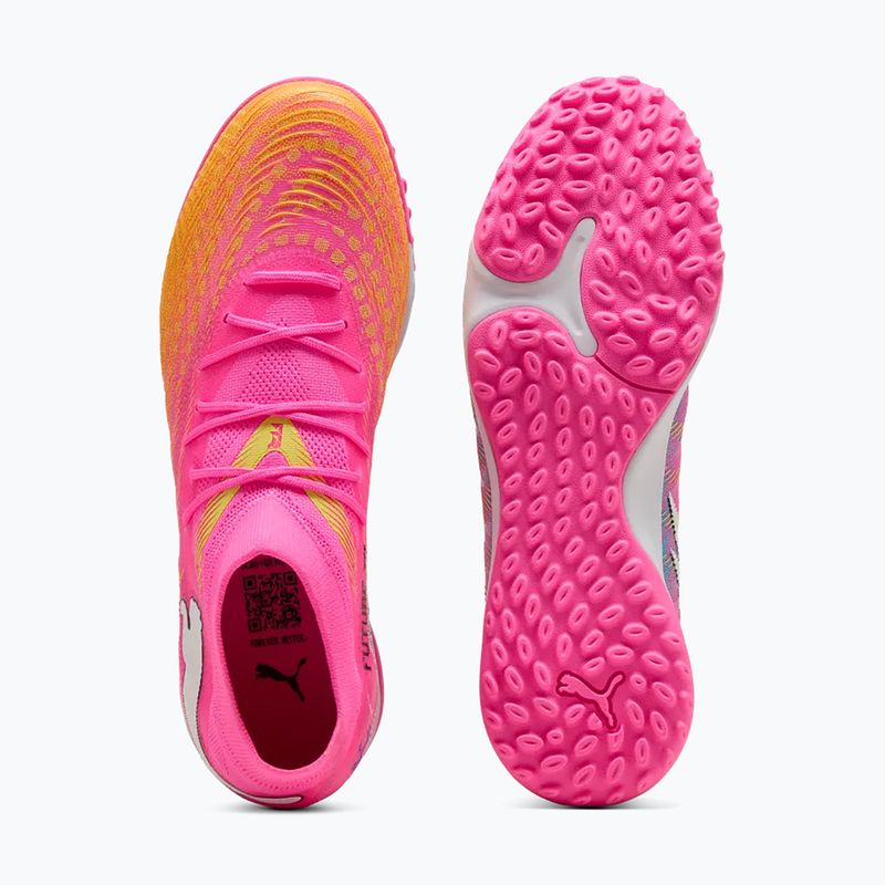 Încălțăminte de fotbal PUMA Future 9 Match TT poison pink/puma white/sun stream/bright aqua/puma black 5