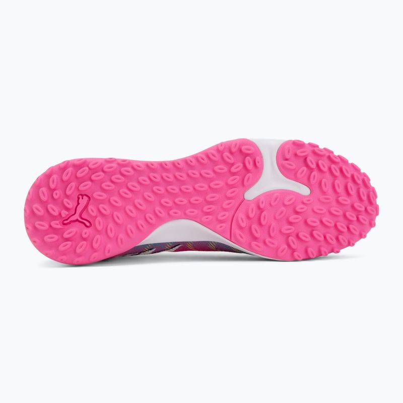 Încălțăminte de fotbal PUMA Future 9 Match Fusion TT poison pink/puma white/sun stream/bright aqua/puma black 4