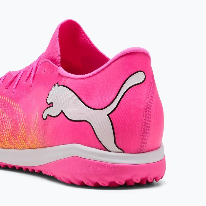 Încălțăminte de fotbal PUMA Future 9 Match Fusion TT poison pink/puma white/sun stream/bright aqua/puma black 4